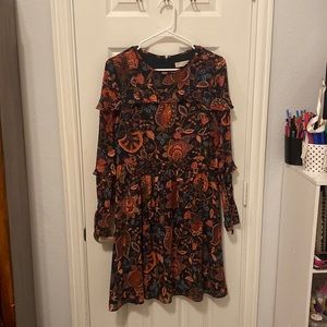 Loft Shift Dress Navy Fall Colors